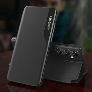 Eco Leather View Case etui Samsung Galaxy A54 5G z klapką podstawka niebieskie - Etui i futerały do telefonów - miniaturka - grafika 5