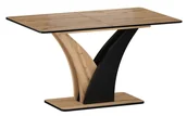Stoły - Stół Vento 120(160)X68 Czarny / Dąb Artisan - miniaturka - grafika 1