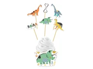 Ciasta i półprodukty do ciast - Zestaw dekoracji na babeczki Dinozaury - 12 szt. - miniaturka - grafika 1
