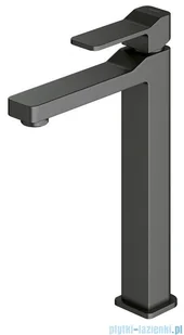 Omnires Slide Bateria umywalkowa sztorcowa wysoka grafit SL7712GR | - Baterie umywalkowe - miniaturka - grafika 1