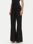 Spodnie damskie - Rinascimento Spodnie palazzo CFC0020264002 Czarny Flare Fit - miniaturka - grafika 1