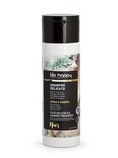 Bio Happy Happy Pielęgnacja włosów Delikatny szampon do włosów Owies i Konopie 200 ml - Szampony do włosów - miniaturka - grafika 1