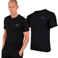 Odzież taktyczna i umundurowanie - Koszulka Alpha Industries Backprint 128507 682 - Czarna S - miniaturka - grafika 1