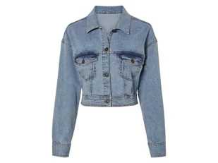 esmara® Kurtka jeansowa damska kurtka z biobawełną (Jasnoniebieski, 36) - Kurtki damskie - miniaturka - grafika 1