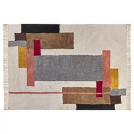 Dywany - Dywan bawełniany 140 x 200 cm wielokolorowy NIKSAR - miniaturka - grafika 1