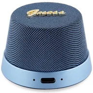 Słuchawki - Guess głośnik Bluetooth GUWSC3ALSMB Speaker Stand niebieski/blue Magnetic Script Metal - miniaturka - grafika 1
