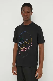 G-Star Raw t-shirt bawełniany męski kolor czarny z nadrukiem - Koszulki męskie - miniaturka - grafika 1