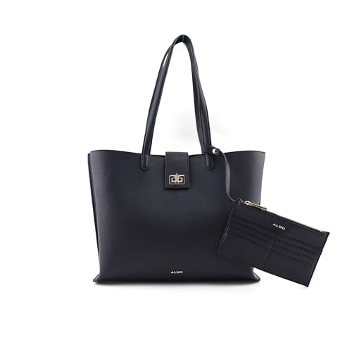ALDO Damska torba do noszenia ze skóry rolniczej, czarny, m