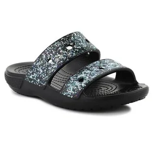 Klapki dla dzieci Crocs Classic Glitter Sandal Kids - Buty dla dziewczynek - miniaturka - grafika 1