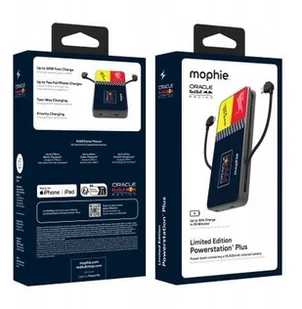 Powerbank Mophie Powerstation Plus 10K Red Bull Racing 10000mAh z wbudowanym kablem USB-C oraz Lightning - Powerbanki - miniaturka - grafika 1