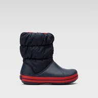 Buty dla chłopców - Kozaki Crocs WINTER PUFF BOOT KIDS 14613-485 - miniaturka - grafika 1