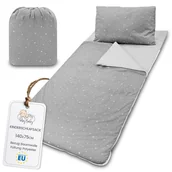 Śpiworki dla dzieci - Śpiwór dziecięcy z poduszką i zamkiem błyskawicznym dla dziecka 3-7 lat - 140 x 75 cm śpiwór dziecięcy kryty do przedszkola kocyk do przedszkola śpi.. - miniaturka - grafika 1