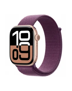 Apple Watch 10 GPS + Cellular 46mm z aluminium różowego złota opaska sportowa Dojrzała Śliwka - Smartwatch - miniaturka - grafika 2