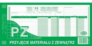 Michalczyk&Prokop PRZYJĘCIE MATERIAŁÓW 1/3 A3 362-2 - Druki akcydensowe - miniaturka - grafika 1