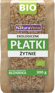 NATURAVENA Płatki żytnie 300g Bio - Naturavena - Płatki śniadaniowe i musli - miniaturka - grafika 1