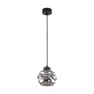 Lampy sufitowe - Zulia lampa wisząca 1xE27 czarna 5724 - miniaturka - grafika 1