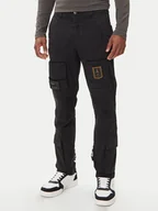 Spodnie męskie - Aeronautica Militare Spodnie materiałowe 252PA1387UCT0149 Czarny Regular Fit - miniaturka - grafika 1
