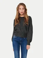 Swetry damskie - ONLY Sweter Elsa 15210667 Szary Regular Fit - miniaturka - grafika 1