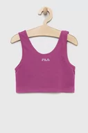 Koszulki dla dziewczynek - Fila top dziecięcy kolor fioletowy - miniaturka - grafika 1