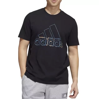 Koszulki sportowe męskie - Koszulka adidas Dynamic Sport Graphic HK9158 - czarna - Adidas - grafika 1