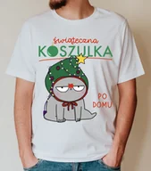 Koszulki męskie - Koszulka męska ze świątecznym nadrukiem - miniaturka - grafika 1