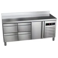 Stoły gastronomiczne - Stół chłodniczy z szufladami 2017x600x850mm ASBER GREEN LINE GTP-6-200-14 D - miniaturka - grafika 1