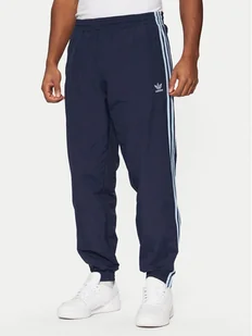 adidas Spodnie dresowe adicolor Firebird JP1249 Granatowy Regular Fit - Spodnie sportowe męskie - miniaturka - grafika 1