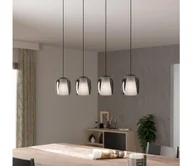 Lampy sufitowe - Eglo 901193 - Żyrandol na lince CIAMPINO 4xE27/28W/230V szary - miniaturka - grafika 1