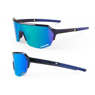 Accent Okulary Hero space blue, soczewki niebieskie lustrzane, różowe rozjaśniające - Okulary przeciwsłoneczne - miniaturka - grafika 1