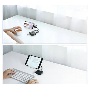 Ugreen rozdzielacz HUB 4x USB 3.0 port USB Typ C kabel 1m czarny (CR113 40850) - Kable USB - miniaturka - grafika 6