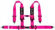 Akcesoria do fotelików - Pasy sportowe Slide V2 Różowe 4P 3" E4 - miniaturka - grafika 1