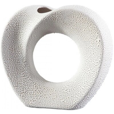 Wazon EUROFIRANY Riso 23 x 6 x 21 cm Kremowy