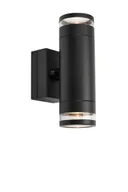 Lampy ogrodowe - Kinkiet zewnętrzny LUNO 2L Black 109104 - Markslojd - miniaturka - grafika 1