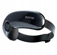 Masażery - Llano Masażer Oczu z Bluetooth 4 Tryby Ciepło Wibracje Składany Czarny - miniaturka - grafika 1