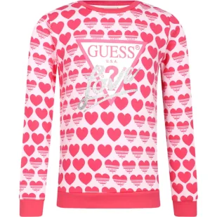 Guess Bluza Regular Fit - Bluzy dla dziewczynek - miniaturka - grafika 1