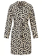 Sukienki - APART Fashion Sukienka damska z czystej wiskozy, beżowy czarny, 38 - miniaturka - grafika 1