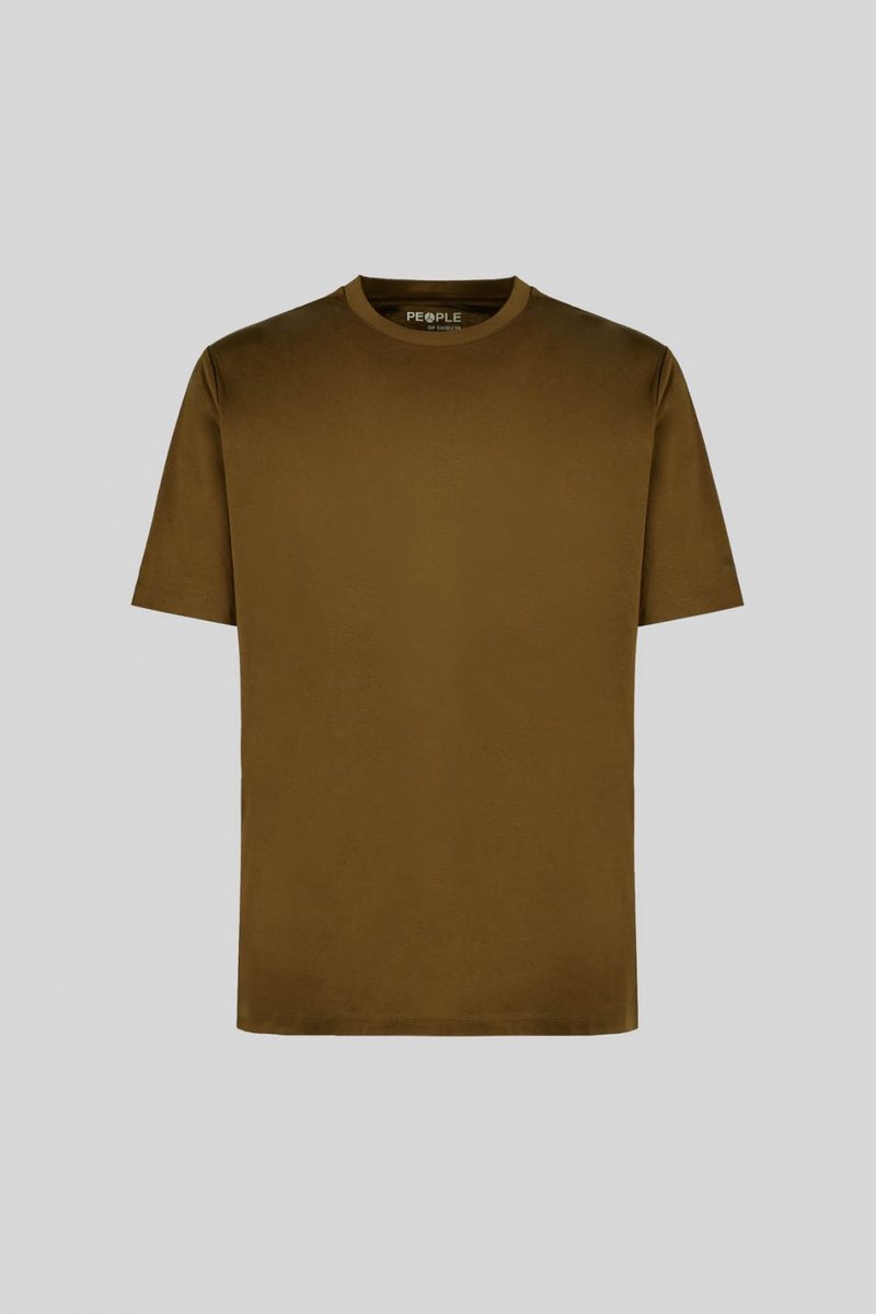 T-shirt męskie people of shibuya shiko pm444 260 tortora
