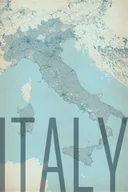 Plakaty - Plakat NICE WALL Italy, vintage, mapa 61x91,5 cm - miniaturka - grafika 1