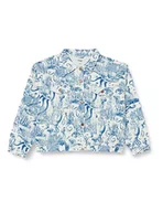 Kurtki damskie - Wrangler Heritage Cut Off damska kurtka dżinsowa, niebieski, XL - miniaturka - grafika 1