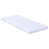 Materace - vidaXL Materac piankowy Biały 80 x 200 cm tkanina - miniaturka - grafika 1
