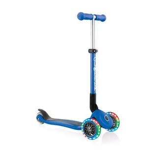 Hulajnoga 3-kołowa Globber Foldable Lights Navy Blue Jr (kolor Niebieski) - Hulajnogi - miniaturka - grafika 2
