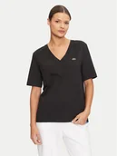 Koszulki i topy damskie - Lacoste T-Shirt TF7300 Czarny Regular Fit - miniaturka - grafika 1
