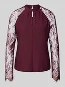 Bluzki damskie - Bluzka o kroju regular fit ze stójką model ‘MILLA’ - miniaturka - grafika 1