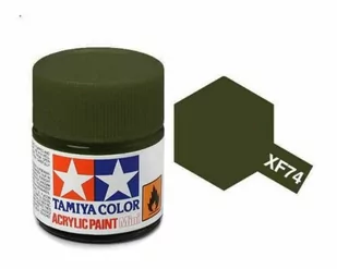 Tamiya Farby Acrylic Mini XF-74 Olive D 81774 - Modele do sklejania - miniaturka - grafika 1
