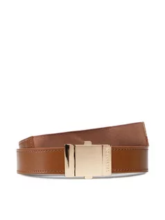 Paski - Trussardi Pasek Damski Belt H2,5 Cm Metal 75L00166 Brązowy - grafika 1