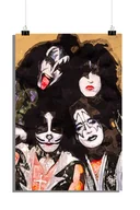 Plakaty - Plakat Kiss - plakat legendy rocka - plakat rockowy - plakat muzyczny - 51x71cm - idealny do oprawienia w ramkę - miniaturka - grafika 1