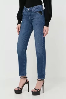 Spodnie damskie - Karl Lagerfeld jeansy damskie high waist - grafika 1