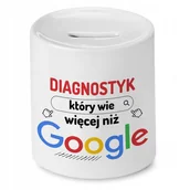 Skarbonki - Skarbonka Dla Diagnostyka na Urodziny na Prezent z Nadrukiem ze Zdjęciem + Opakowanie na prezent (wzór 01) - miniaturka - grafika 1
