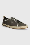 Espadryle męskie - Pepe Jeans espadryle PMS10321 kolor zielony SAMOA SMART - miniaturka - grafika 1