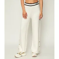 Spodnie damskie - Liu Jo Sport Spodnie dzianinowe | Relaxed fit | z dodatkiem jedwabiu - miniaturka - grafika 1